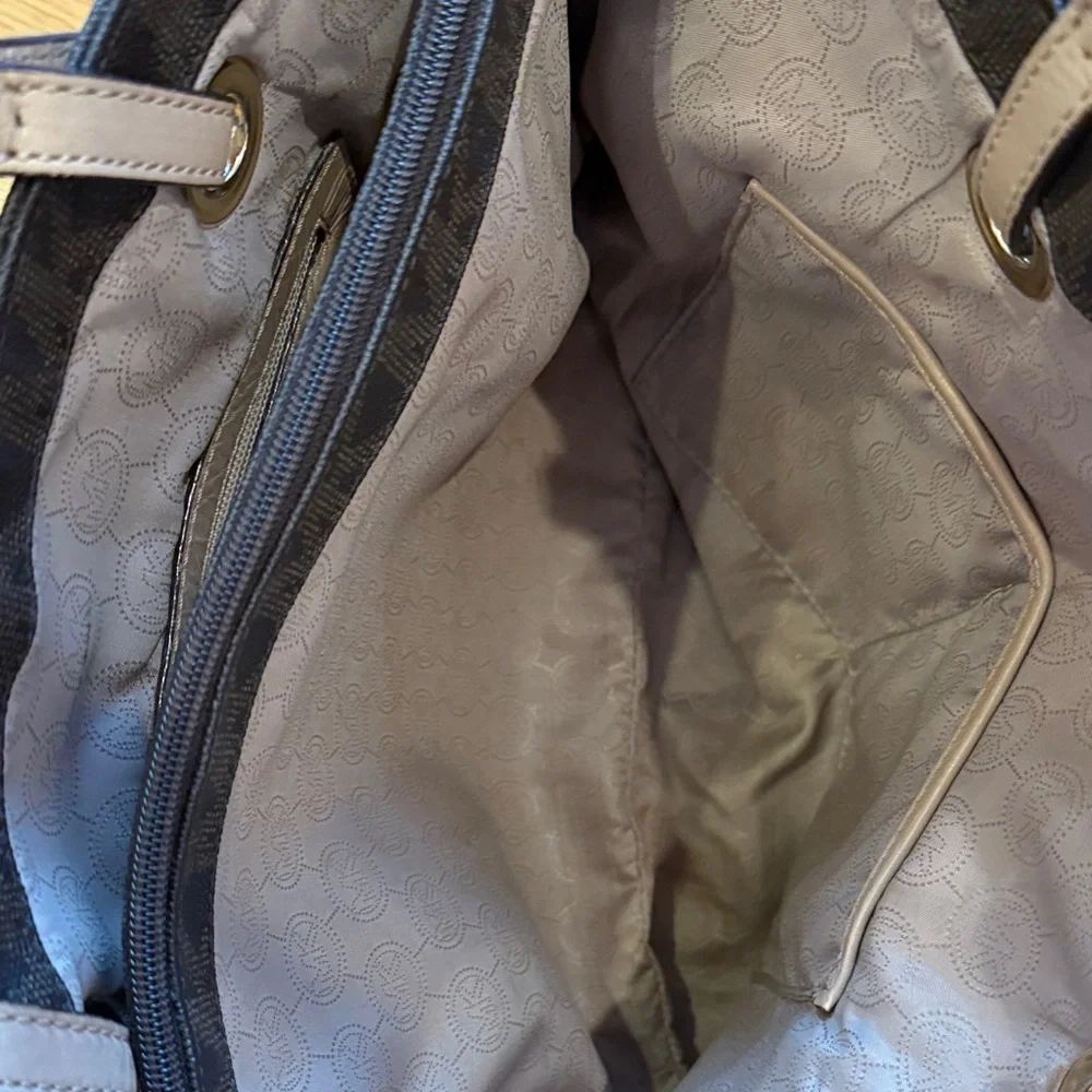 Michael Kors Dark Brown Signature Tote - Picture 3 of 5